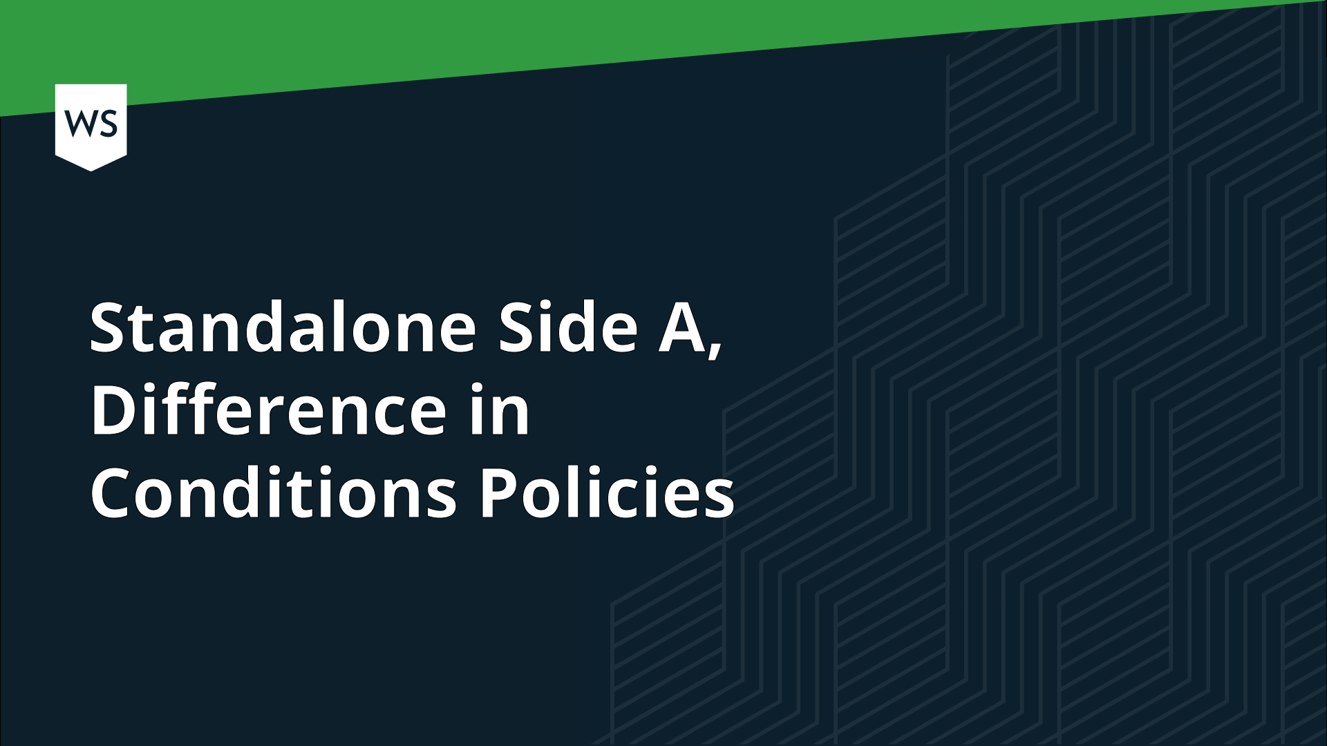 Standalone Side A, Difference in Conditions Policies Woodruff Sawyer